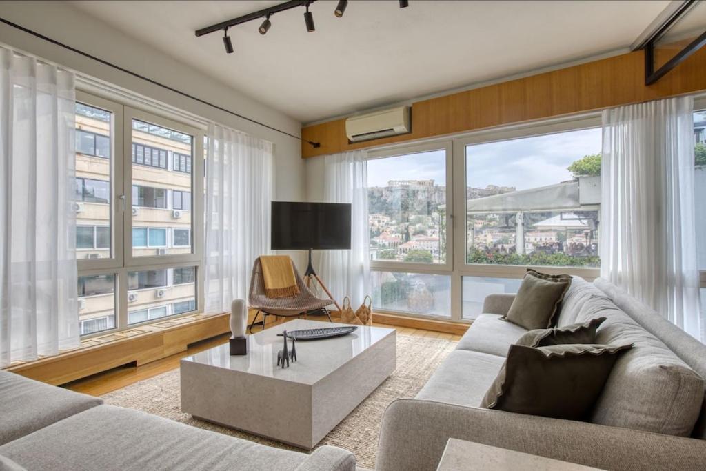 Sunny Luxury Loft,Stunning Acropolis View, Jacuzzi Atenas Exterior foto